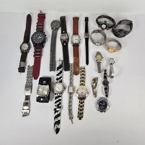 Lot of 20 As Is Watches Bulk Armitron Geneva Dickies Embassy FOR PARTS ONLY